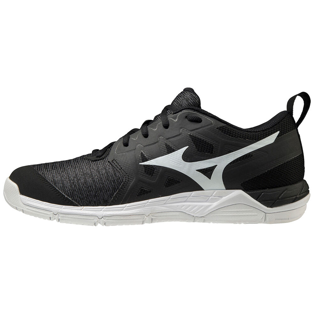 Mizuno Wave Supersonic 2 Férfi Röplabda Cipő Fekete/Fehér/Szürke MXN967250